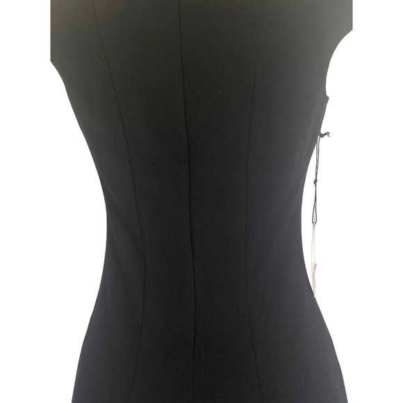 NWT ALi&Jay Bodycon Back Zipper Girly Glam Black Size Medium Women's Dress - Picture 3 of 8